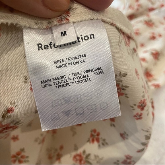 NWT Reformation Karly Floral Colette Midi Dress in Medium - Picture 9 of 15